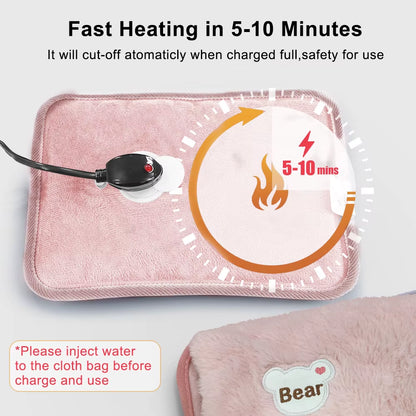 Hand Warmer Portable Hand Heater Electric Hot Water Bag Rechargeable Water Bag Hand Warmer Portable Warm Hand Stove Heater Bag