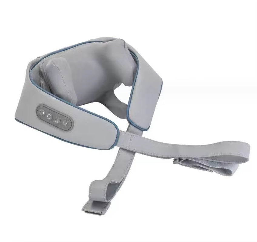 New USB Tape Neck Shiatsu Massage Belt Neck Back Shoulder and Neck Massager U-Shape Electric Neck Massager with Long-Las
